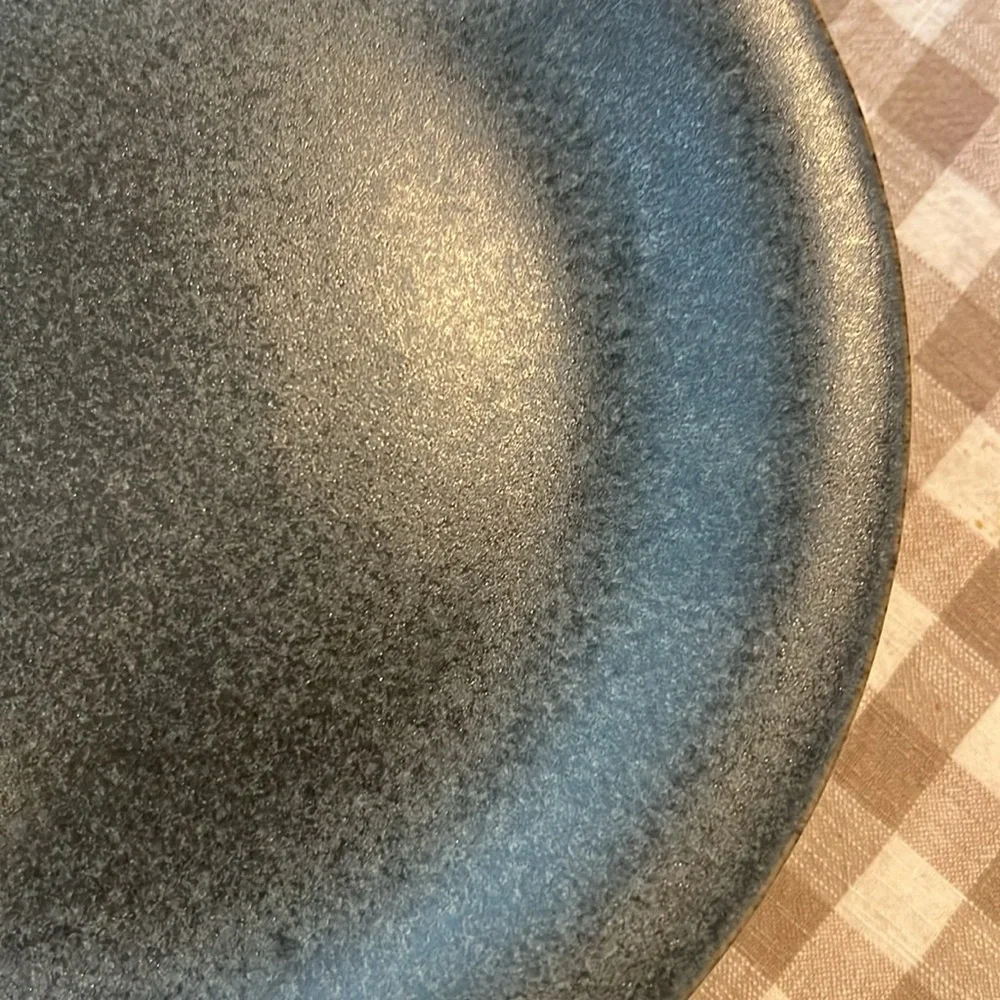 West Elm Charcoal Gray 10 1/2” Modern Stoneware Dinner Plates